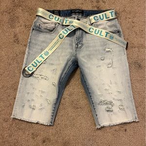 BRAND NEW: Men Cult of Individuality jean shorts